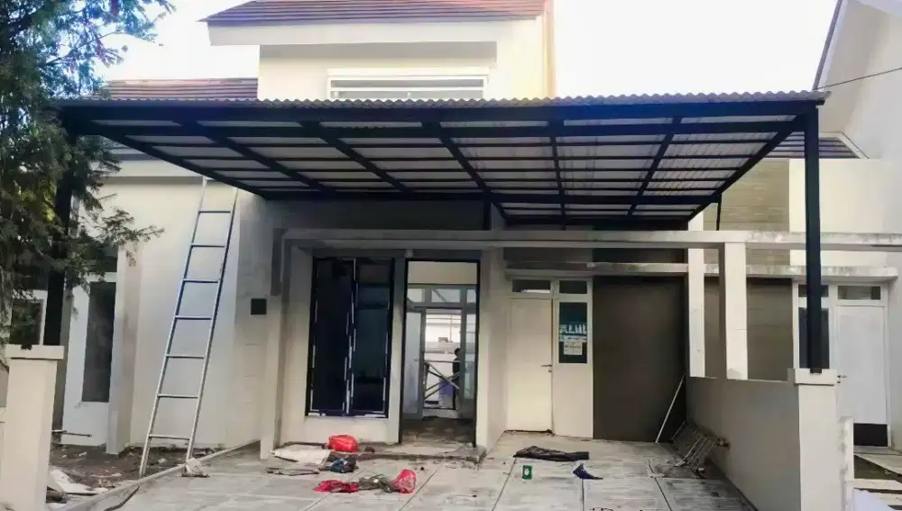 Pasang kanopi baja ringan