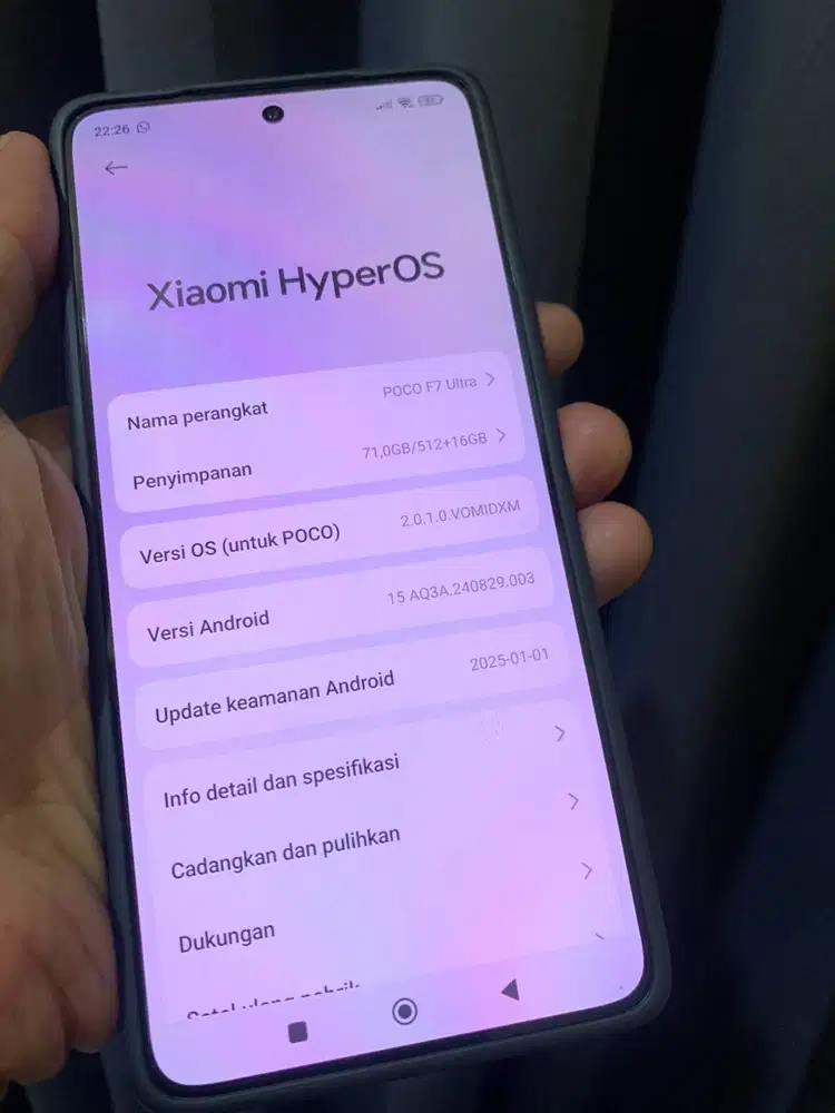 POCO F7 Ultra 16/512GB Black Like New BH 100% Garansi Resmi