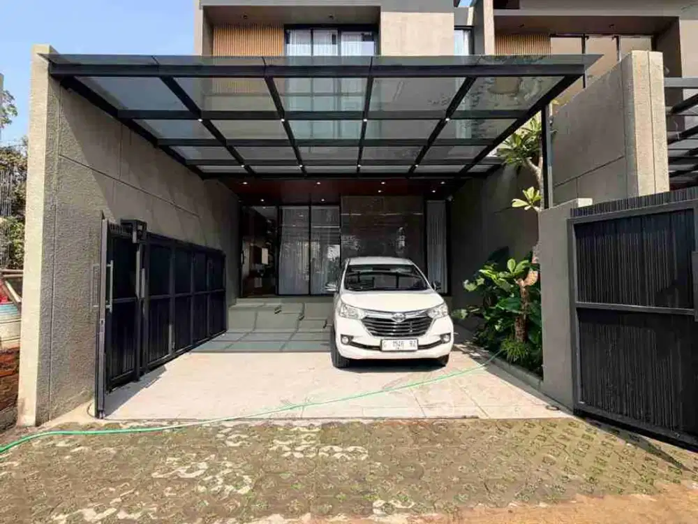 RUMAH MEWAH 2 LANTAI KONTEMPORER MODERN FULL FURNISHED DI WEDOMARTANI NGEMPLAK SLEMAN