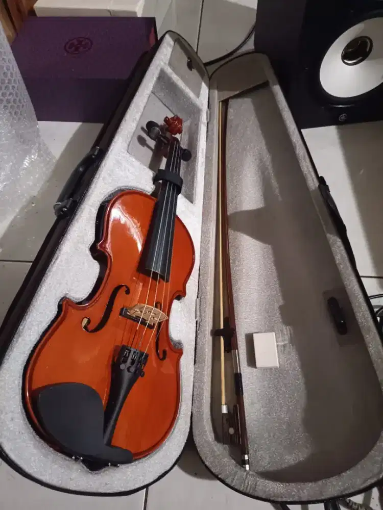 Biola Akustik Zulea VL-SG Solidwood Size 3/4 100% BARU Fullset Gress