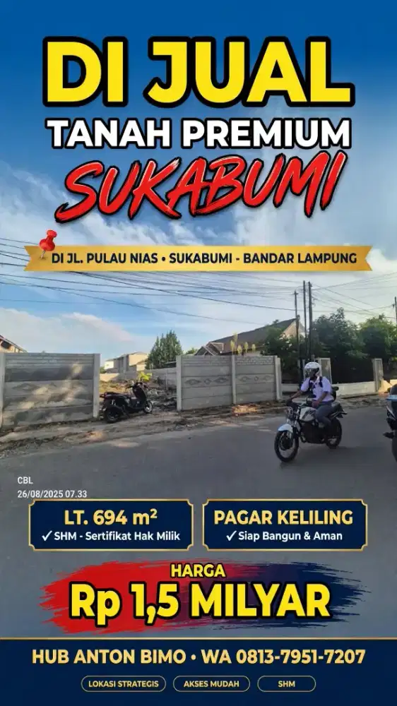 TANAH DI JUAL DI TIRTAYASA