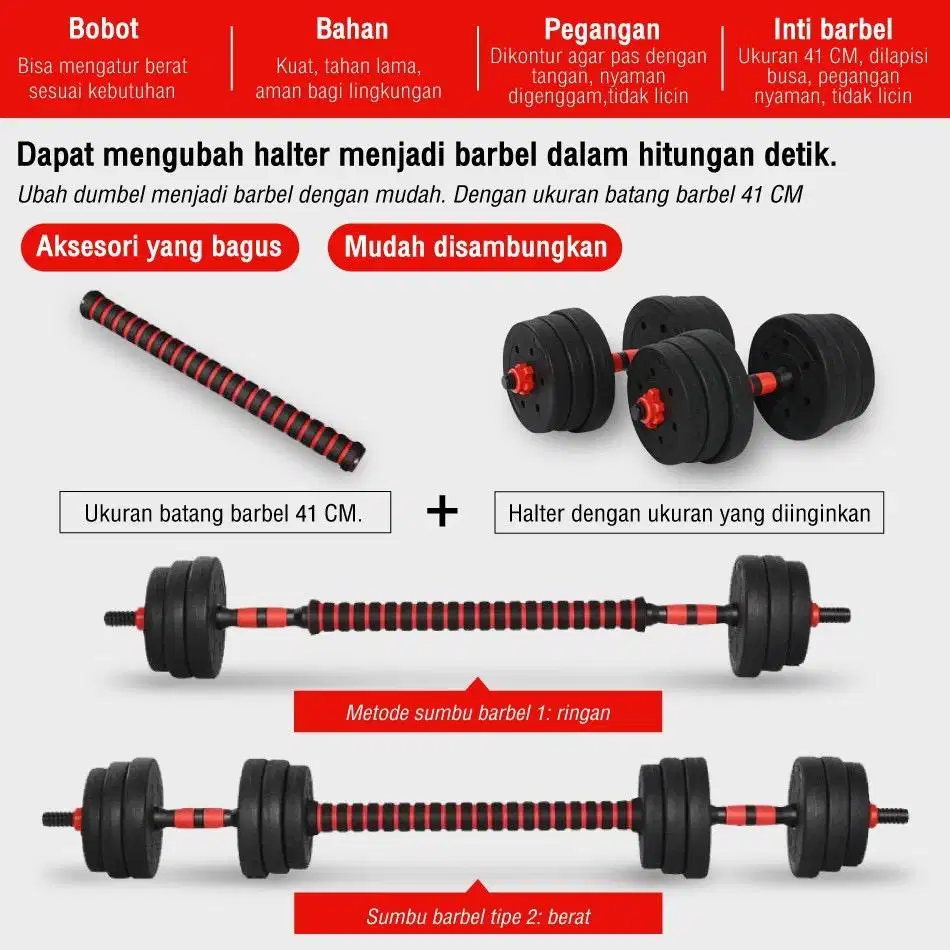 Dumbbell 10 kg masih gress
