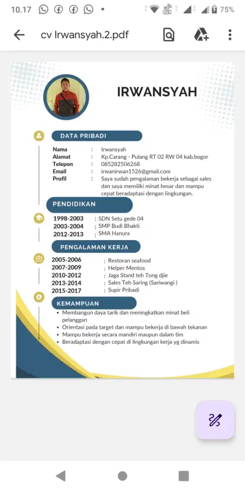 Mencari loker supir pribadi