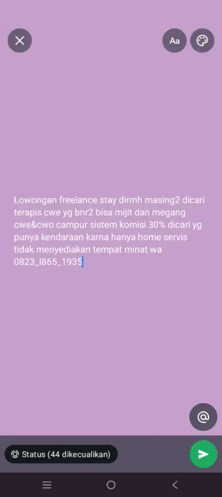 loker terapis yg bisa mijat