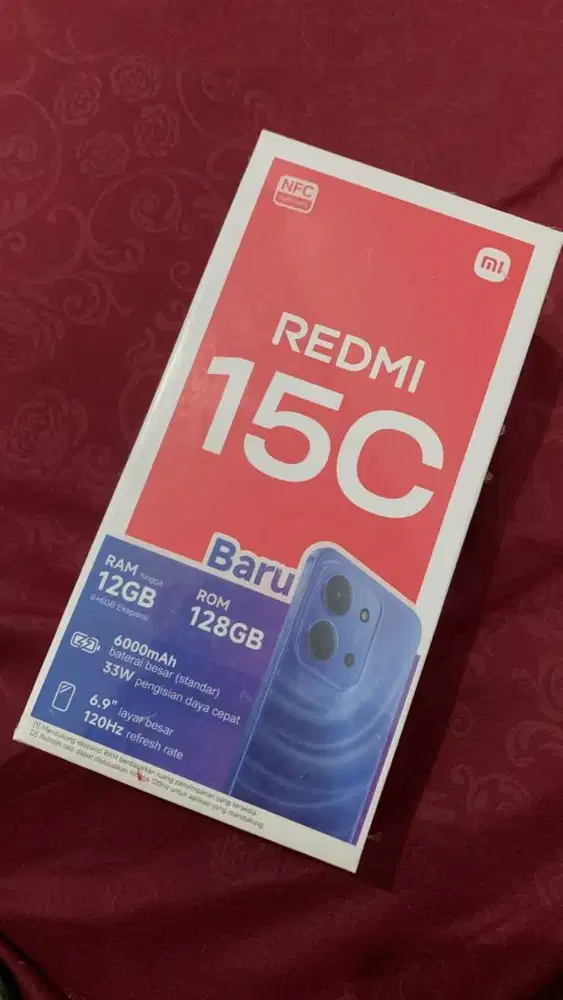 ORIGINAL REDMI 15C RAM 128 BARU (SEGEL/GARANSI)