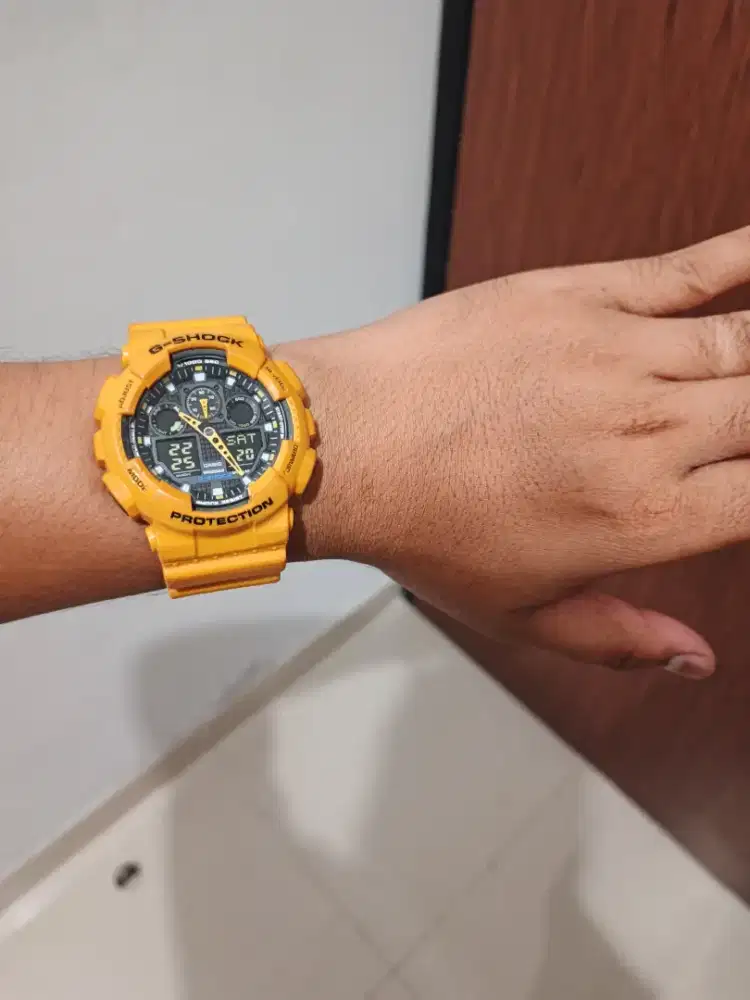 G-Shock GA-100A Yellow