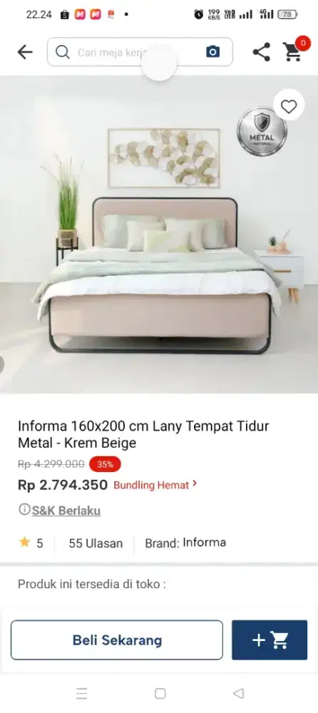 Tempat tidur dan matras