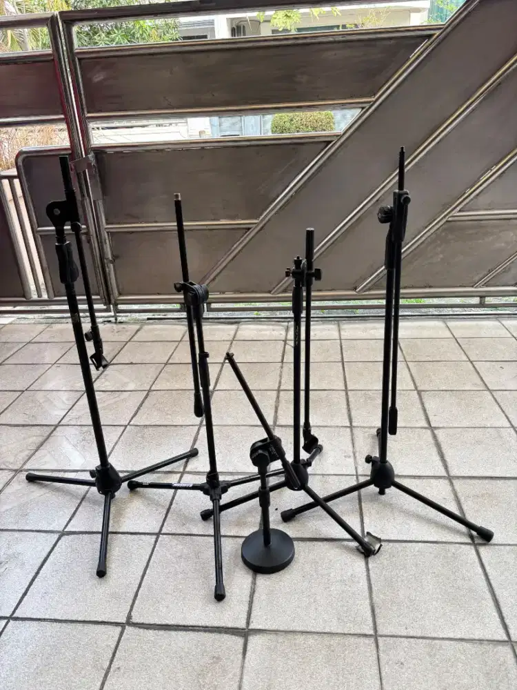 Paket Borongan 5 Unit Stand Mic Studio Premium Samson Krezt Bespeco