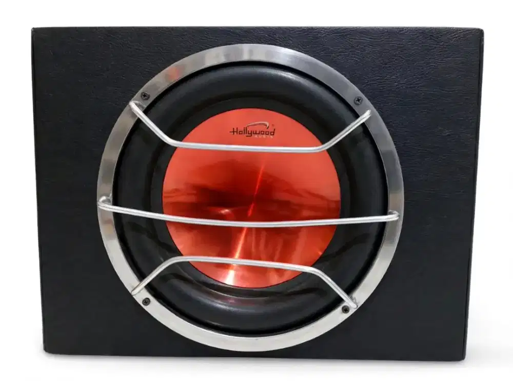 Subwoofer Hollywood 12 Inch Box Grill Bass Nendang Mulus