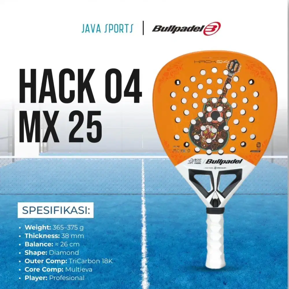 Jual cepat Raket Padel Bullpadel Limited Edition HACK 04 Mexico