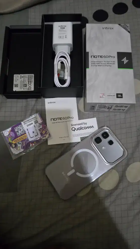 Infinix Note 60 Pro 8/256GB Silver Fullset Like New