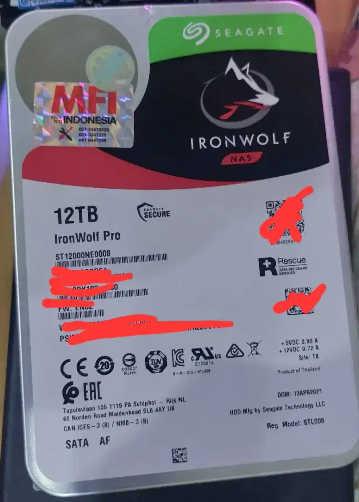 Hardisk Seagate Ironwolf Pro 12TB