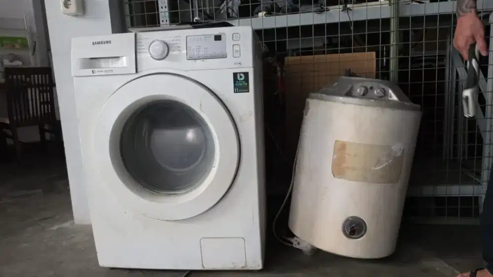 Mesin cuci samsung dan water hiter