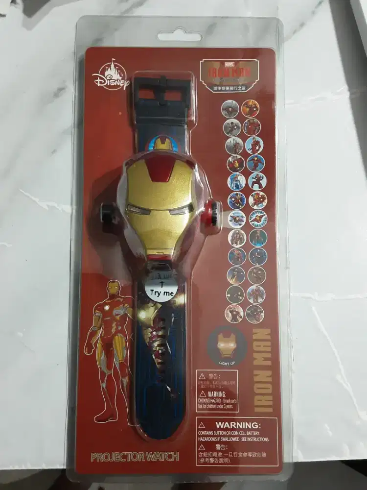 Jam Tangan Proyektor IRON MAN DISNEY