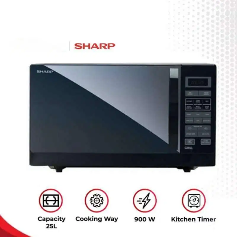 New Smart Digital Microwave Oven SHARP With Grill Function JUMBO25lite