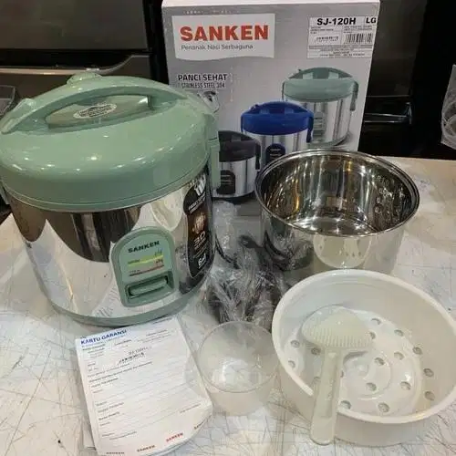 New Mini Rice Cooker Sanken Panci Stainless with 6in1 Function 1Liter