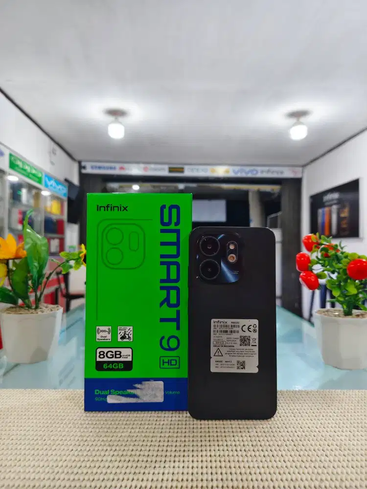 Infinix Smart 9 HD Ram 8Gb (4+4) 64Gb Fullset Mulus Original 100%