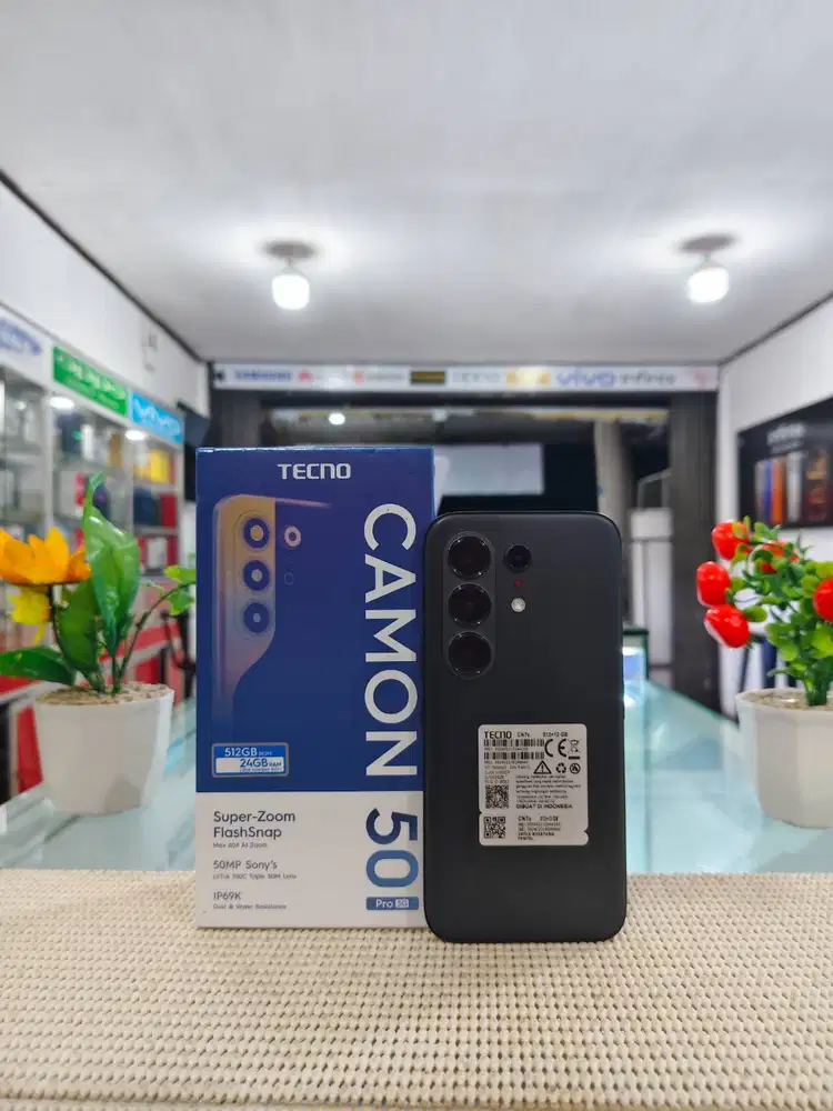 Tecno Camon 50 Pro 5G Ram 12Gb/ 512Gb Fullset Mulus Pemakaian 1 Minggu