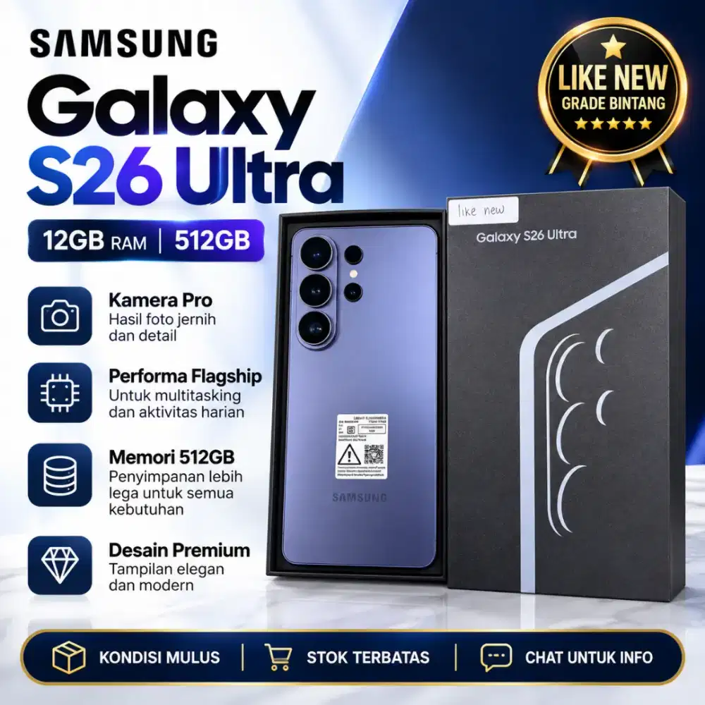 SECOND SAMSUNG S26 ULTRA 5G 12/512 Garansi Resmi Sein Samsung