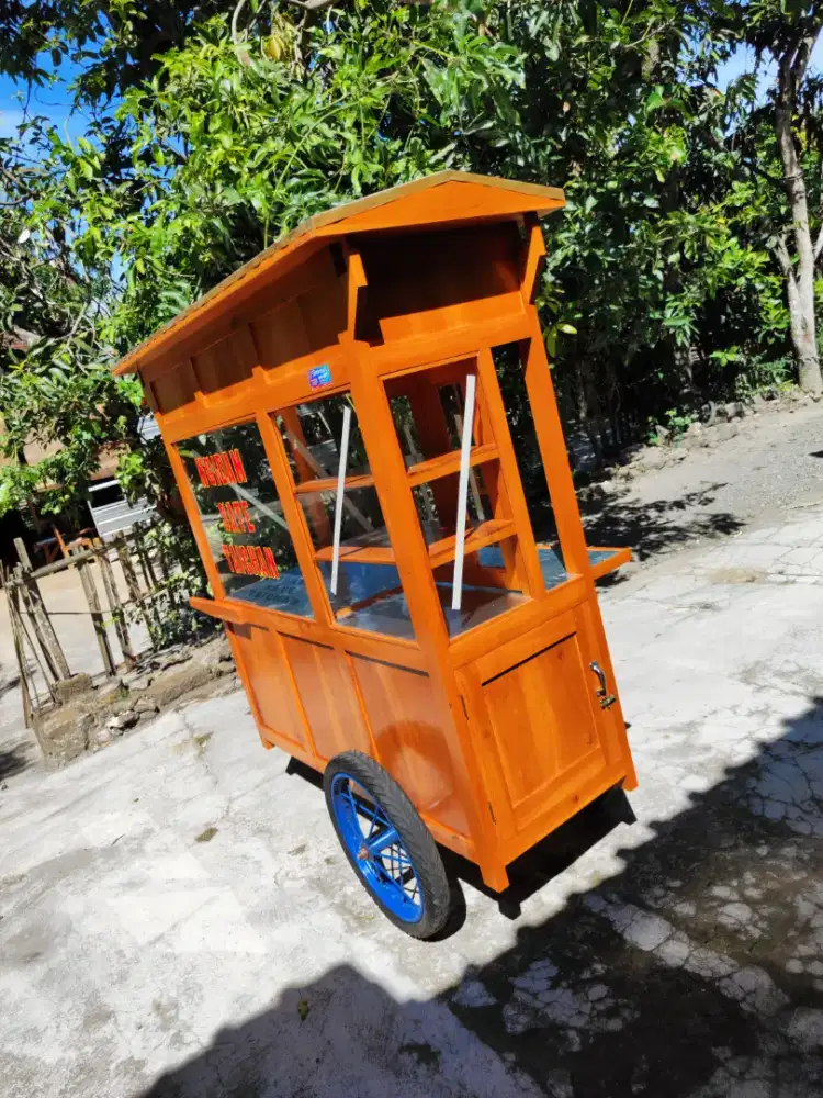 Gerobak Angkringan Bakso Mie Ayam PeceL Bubur Sate Martabak Ronde dlL