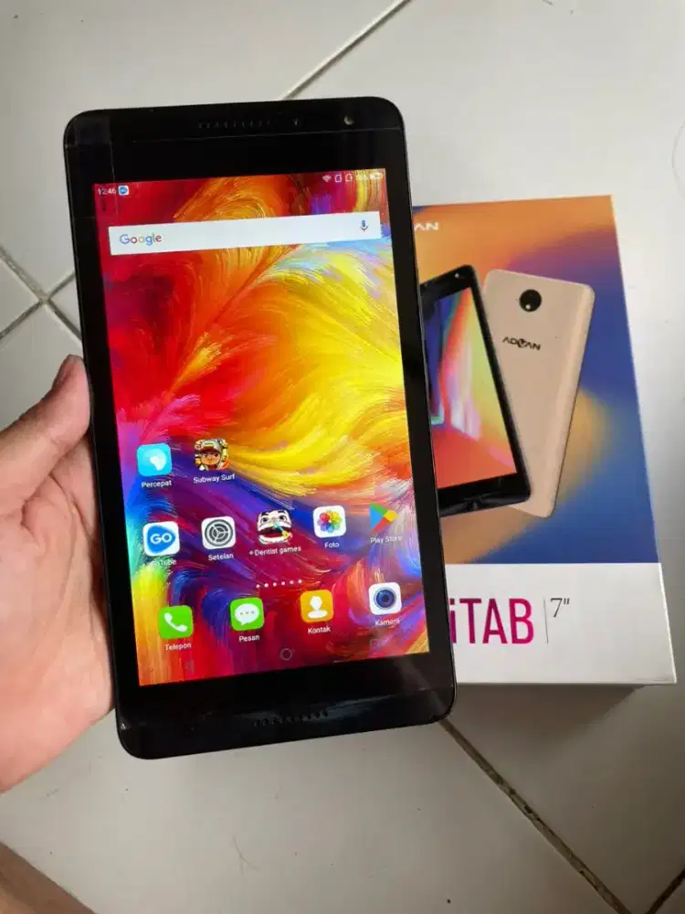 Tablet ADVAN TAB I7 PLUS ,ram 2/16GB,BATRE AWET,WIFI ONL