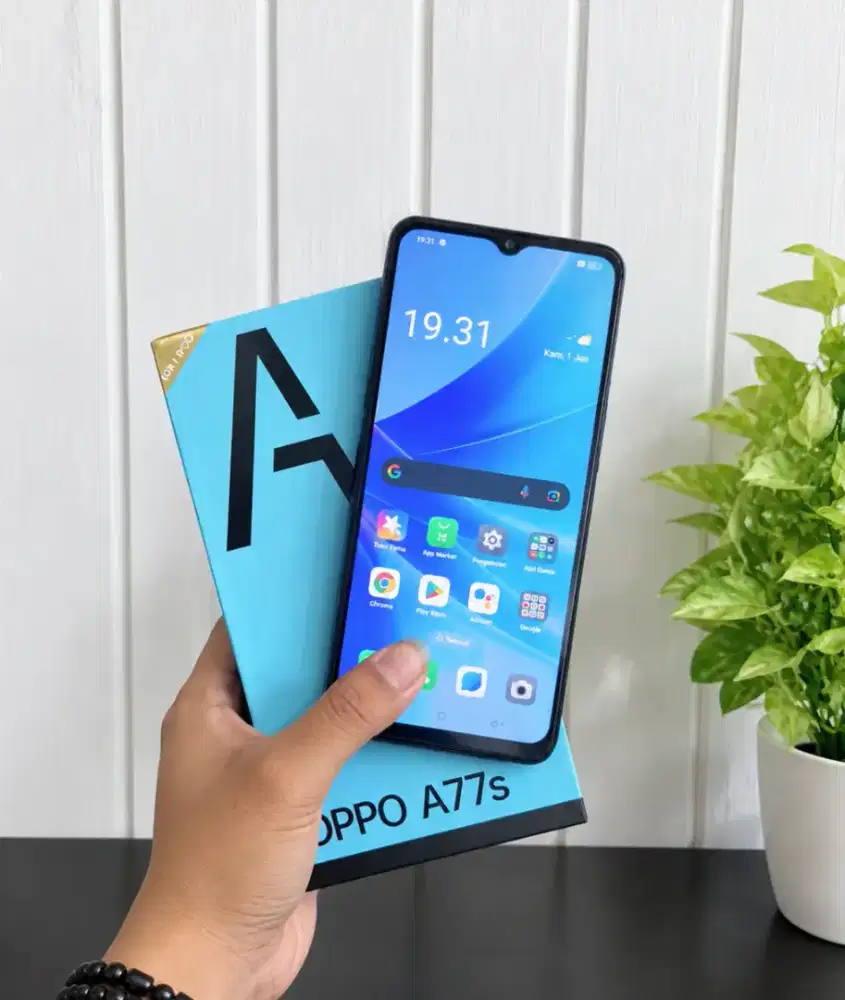 Oppo A77s 8/128 GB Resmi No Minus