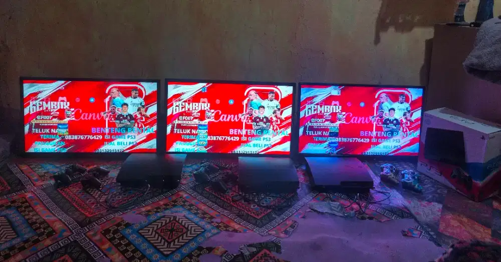 3 set ps 3 + tv 32in