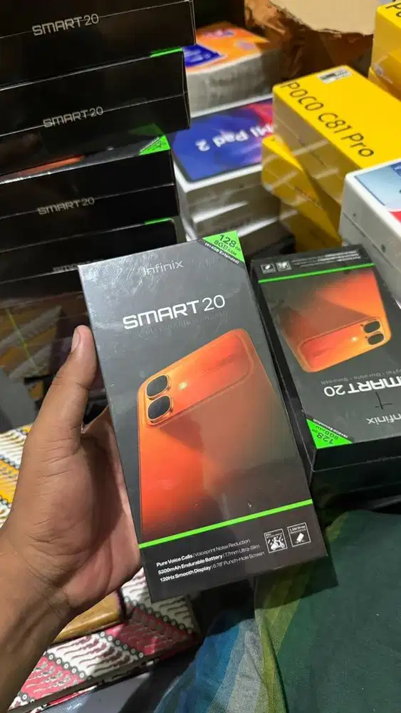 New infinix smrt 20 ram4/128 garansi resmi 1 tahun
