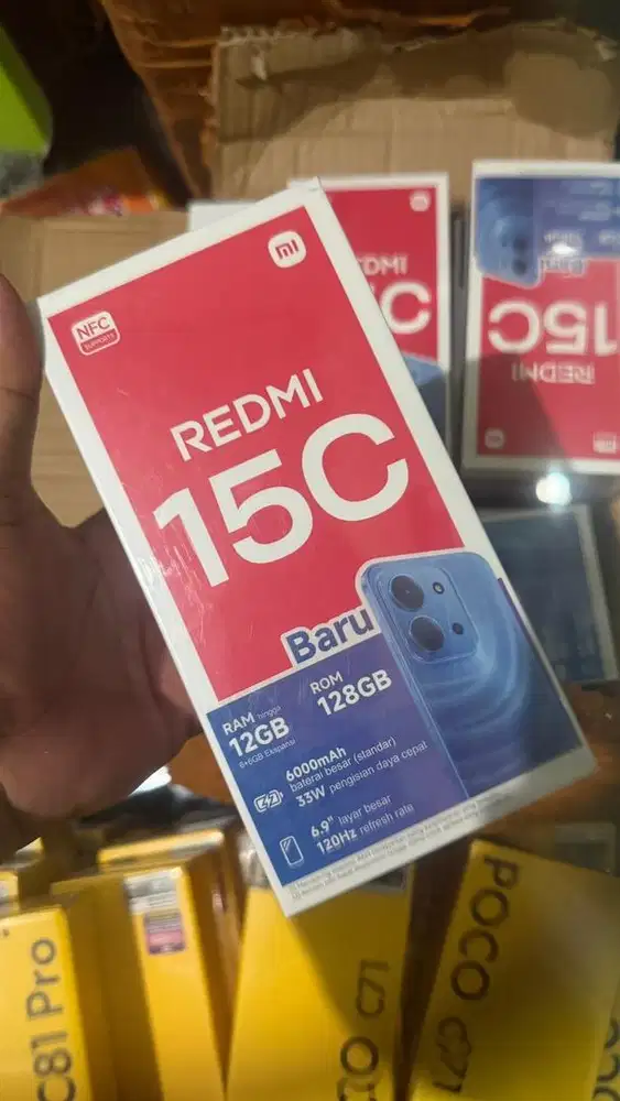 New Redmi  15c ram6/128 garansi resmi 1 tahun