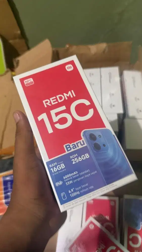 New Redmi 15c ram8/256 garansi resmi 1 thun