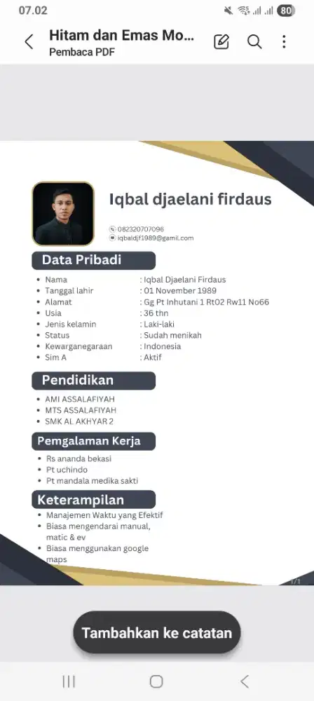 Mencari lowongan driver