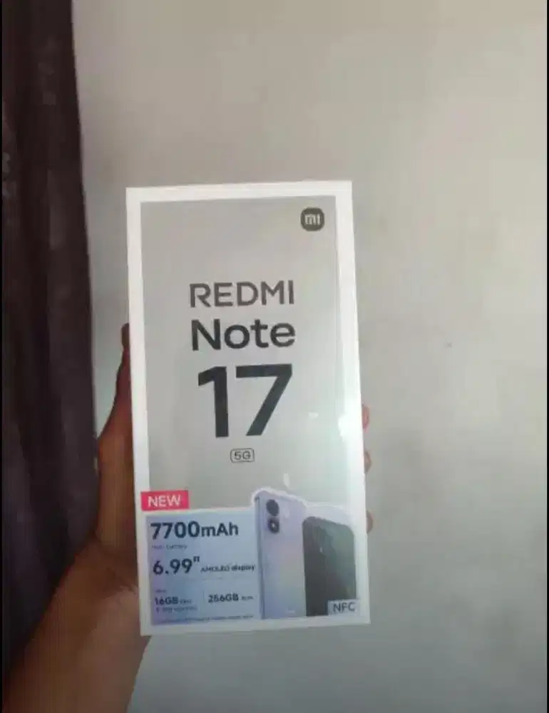 New Redminote 17 5G ram8/256 garansi resmi 1 tahun