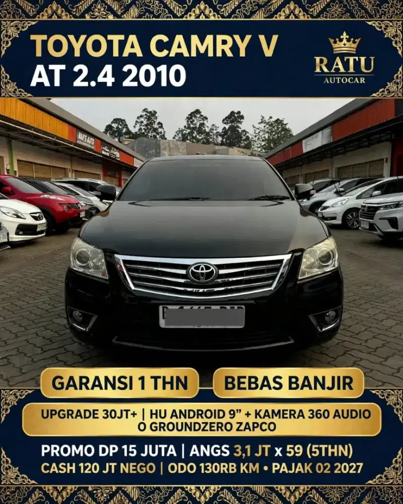 DP 15 JT TOYOTA CAMRY V MATIC 2010 FULL UPGRADE