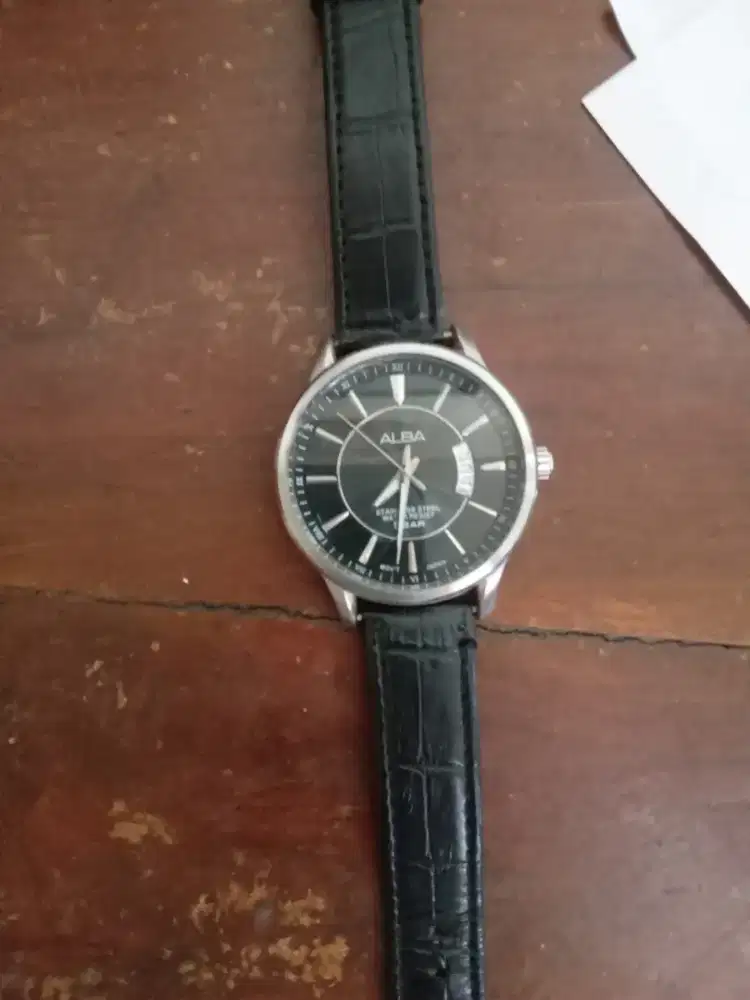 Jam tangan alba warna hitam original