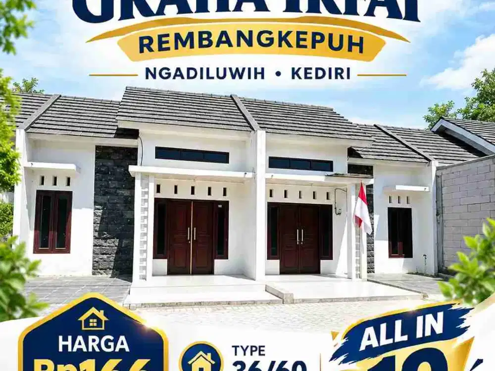 di jual rumah subsidi di Rembangkepuh Ngadiluwih Kediri Graha Irfai Rembangkepuh ngadiluwih Kediri