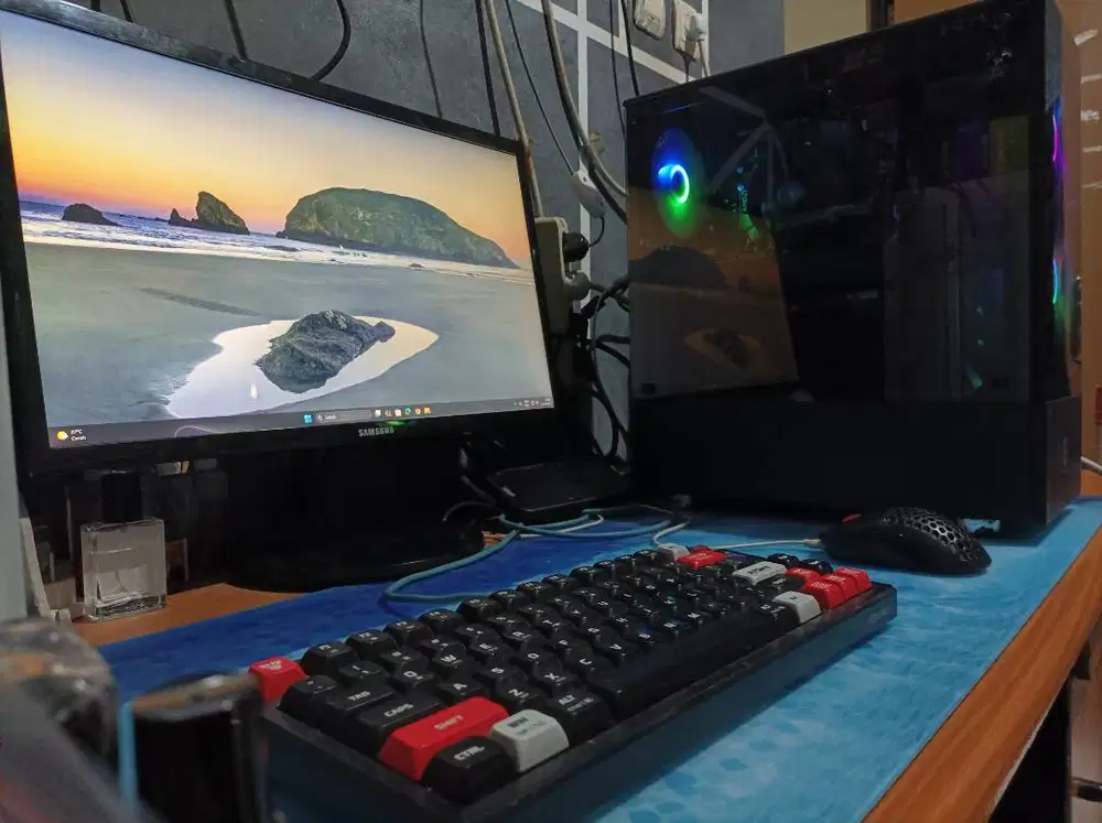SETT Dijual Pc Ryzen 5 + Intel Arc +Monitor Samsung NVME 256gb | 16GB