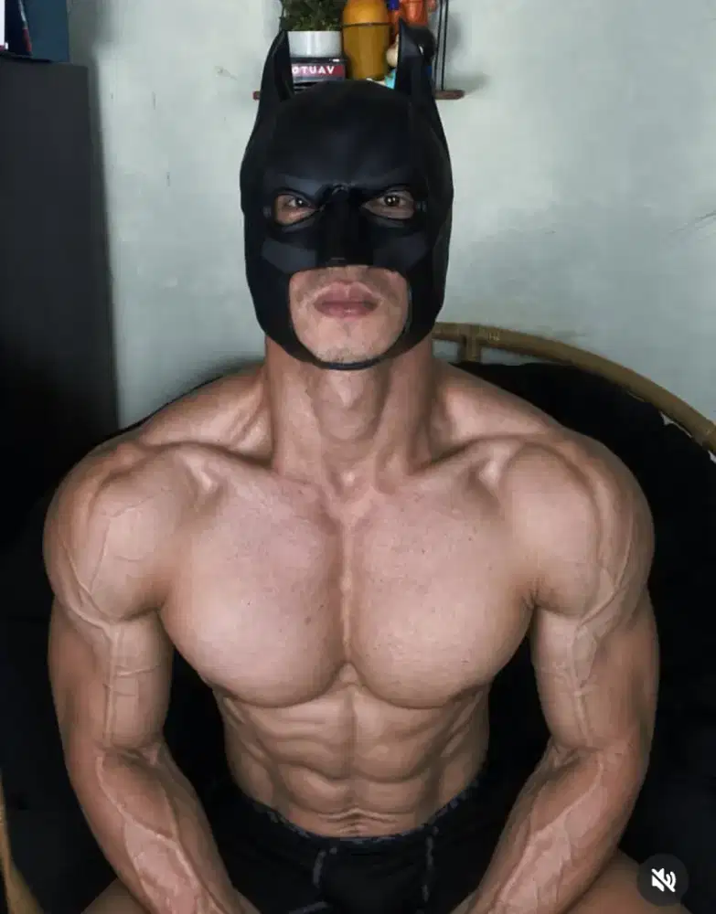 Topeng batman silikonn