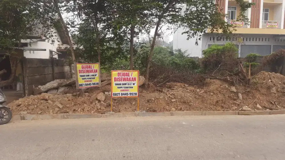 DIJUAL DISEWAKAN TANAH KOSONG SHM PAGAR KELILING