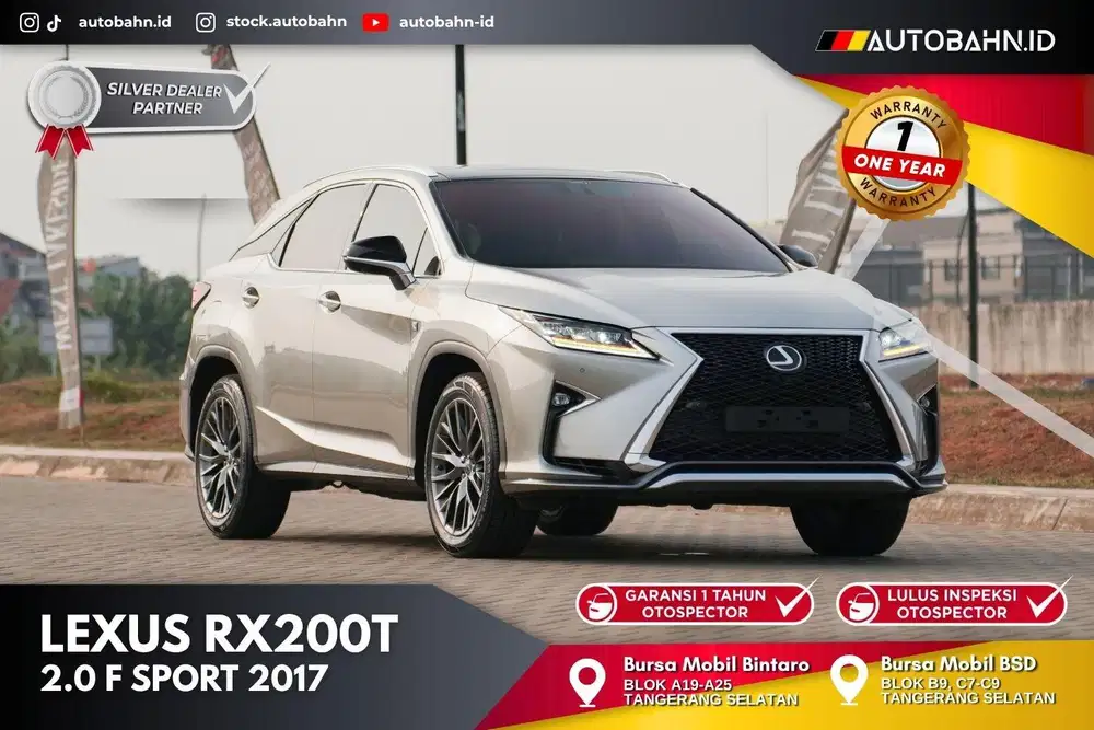 Lexus RX200t 2.0 F Sport 2017