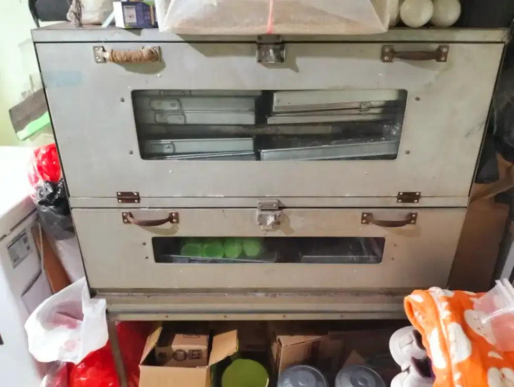 Oven 2 tingkat fullset loyang