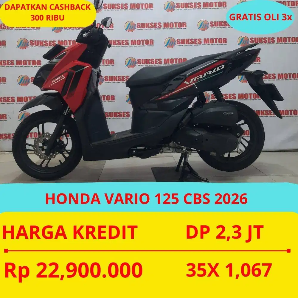 HONDA VARIO 125 CBS 2026 DP MURAH 2,3 JUTA GUYSS