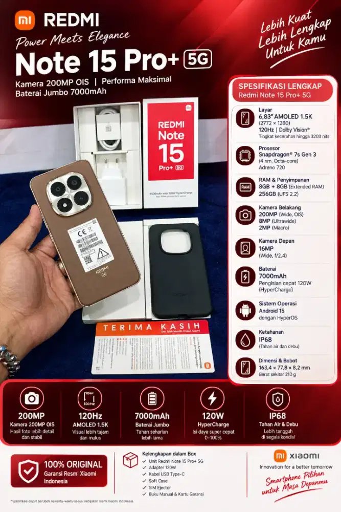 Xioami Note 15 Pro+ 5G 8/256Gb fulsett