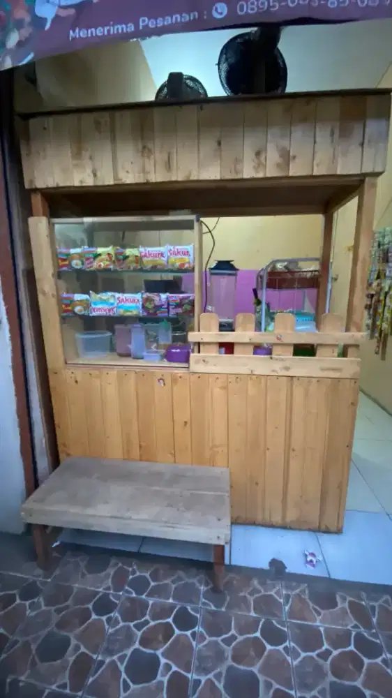 Booth full bahan vinus