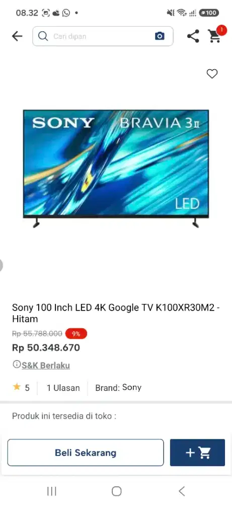 SONY GOOGPE TV 100INCH PROMO
