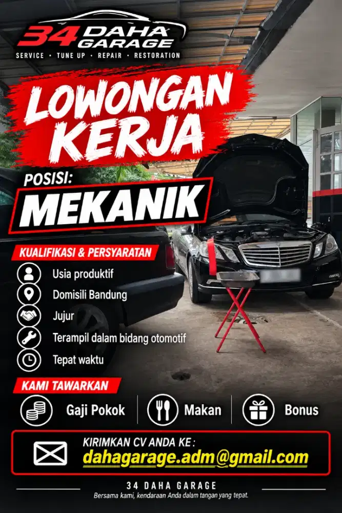 Loker helper dan mekanik bandung