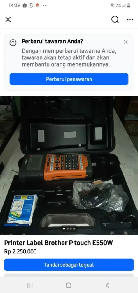 Jual Printer Label Brother E550W