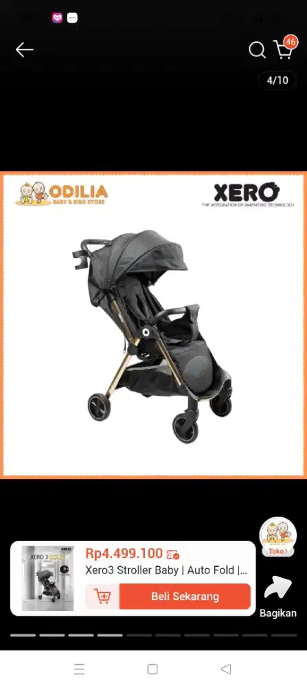Stroller Baby Xero Cabin Size