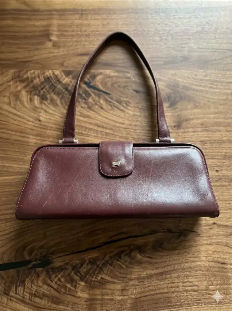 braun buffel handbag leather