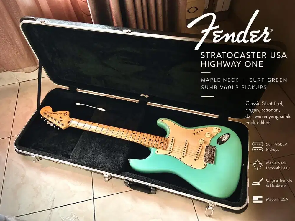 Fender Stratocaster HW one USA pickup Suhr V6LP