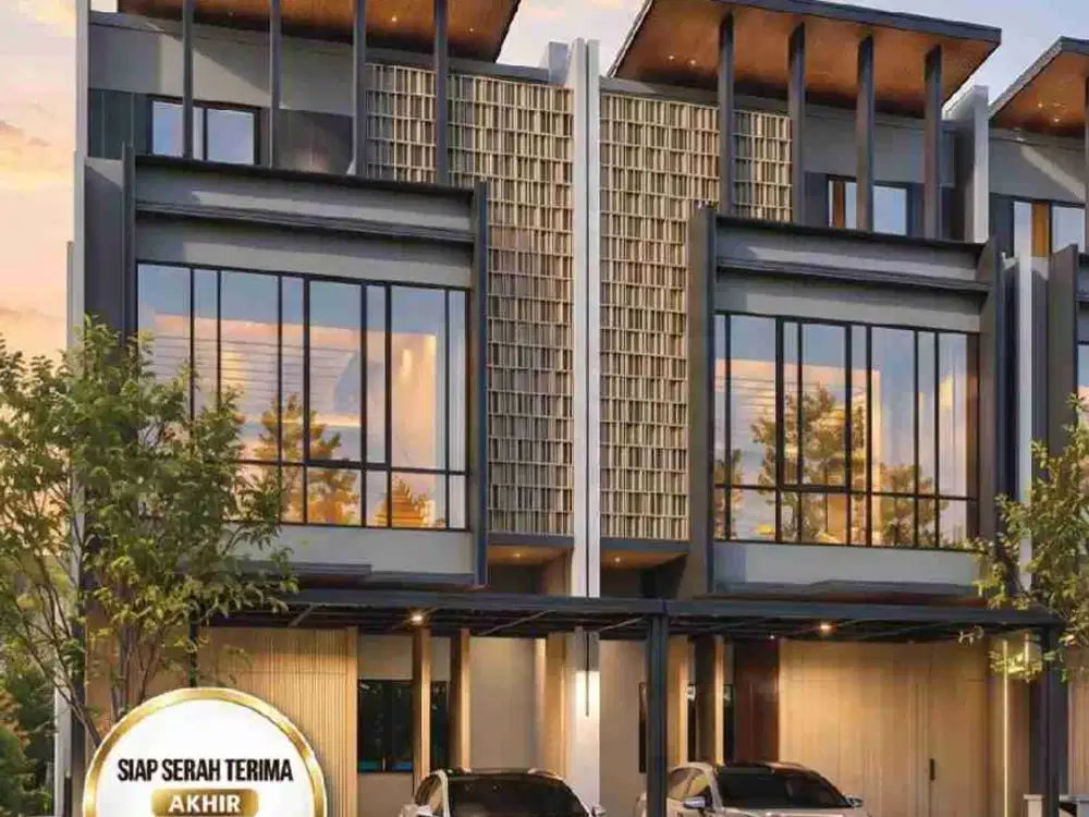 rumah 3 lantai Akhir tahun serahterima